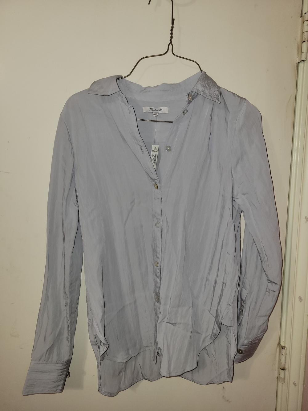 Madewell Light Gray Button-Down Shirt